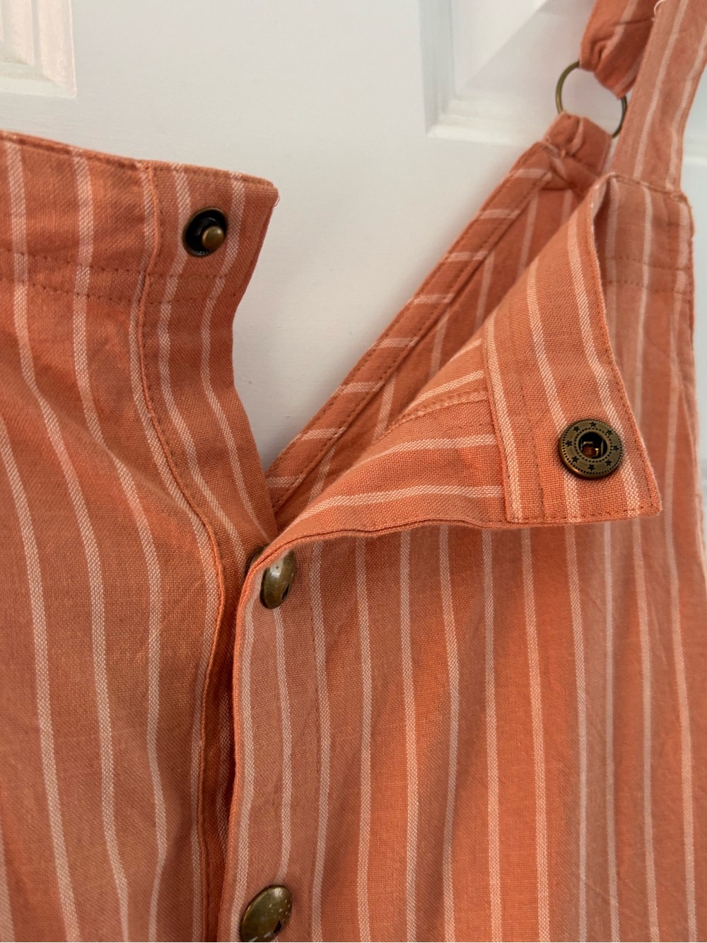 Volcom stone strut pocket romper sand striped XL new overalls - Picture 7 of 11
